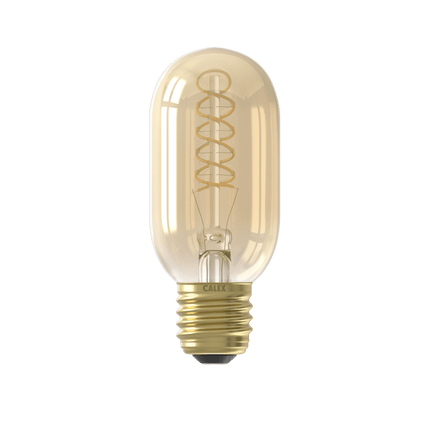 Calex Spiral Filament LED Lamp - E27 - T45 - Gold