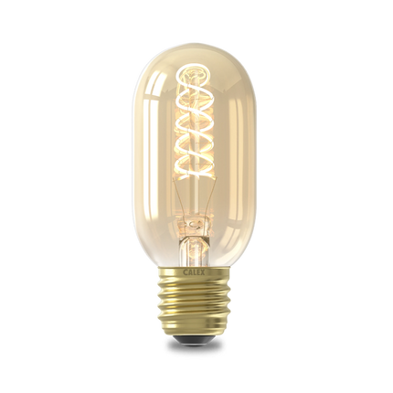 Calex Spiral Filament LED Lamp - E27 - T45 - Gold