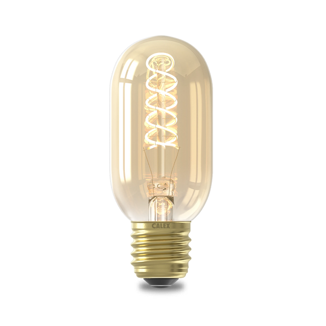 Calex Spiral Filament LED Lamp - E27 - T45 - Gold