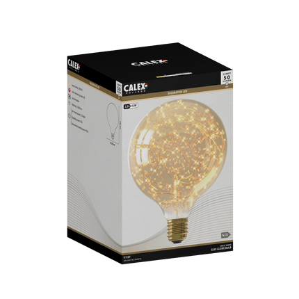 Calex Star LED Lamp - E27 - G125 - Gold - 1.5W