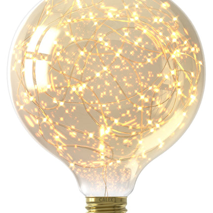 Calex Stars Bulb - E27 - G125 - Gold - 1.5W