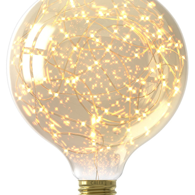 Calex Stars Bulb - E27 - G125 - Gold - 1.5W