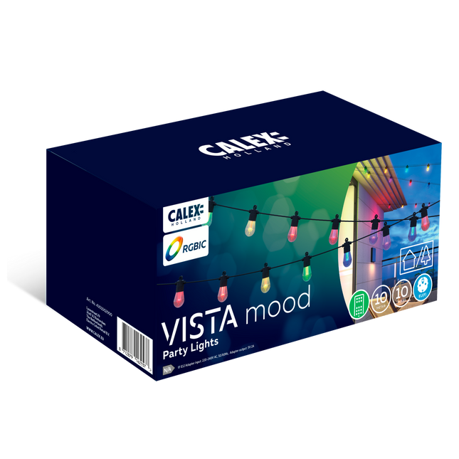 Calex String light 10M - Extendable - RGBIC + CCT