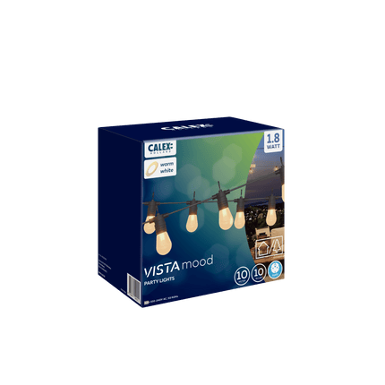 Calex String light - Extendable - Warm White