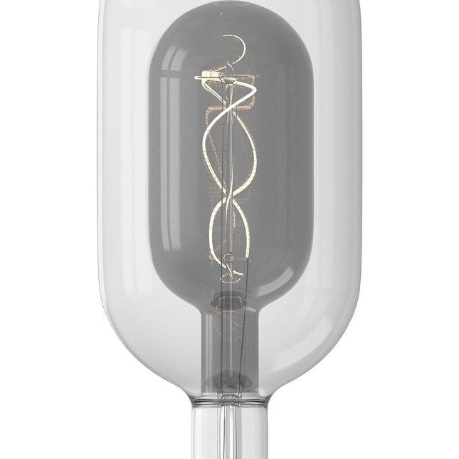 Calex Sundsvall LED Lamp - E27 - Clear/Titanium - 3W - Dimmable