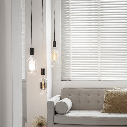 Calex Sundsvall LED Lamp - E27 - Clear/Titanium - 3W - Dimmable
