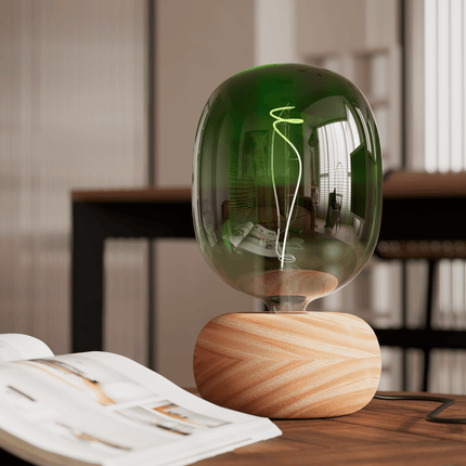 Calex Table Lamp Round - E27 - FSC Wood