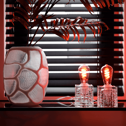 Calex Table Lamp Square - E27 - Glass - Clear