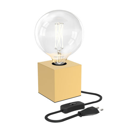 Calex Table Lamp Square - E27 - Gold - Excl. light source
