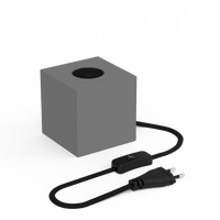 Calex Table Lamp Square - E27 - Grey - Excl. light source
