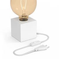 Calex Table Lamp Square - E27 - White - Excl. light source