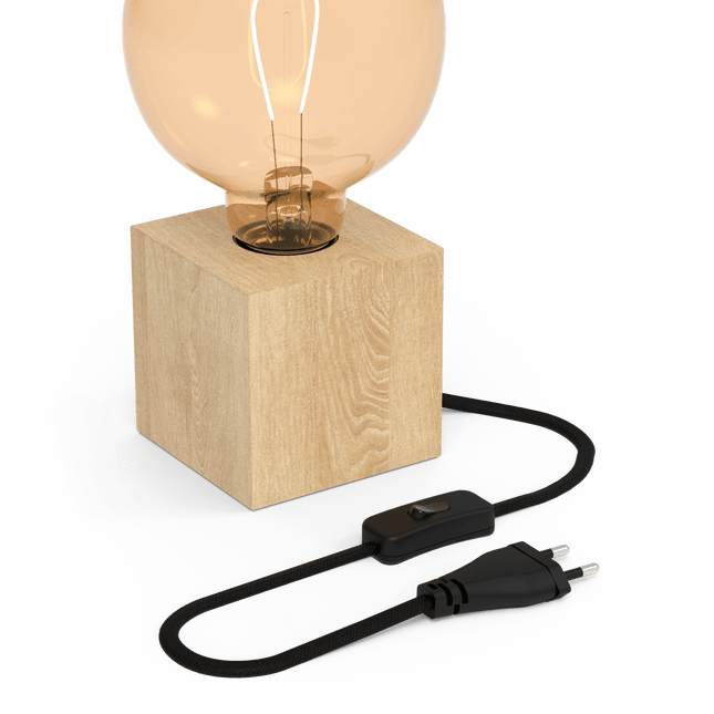 Calex Table Lamp Square - E27 - FSC® Wood