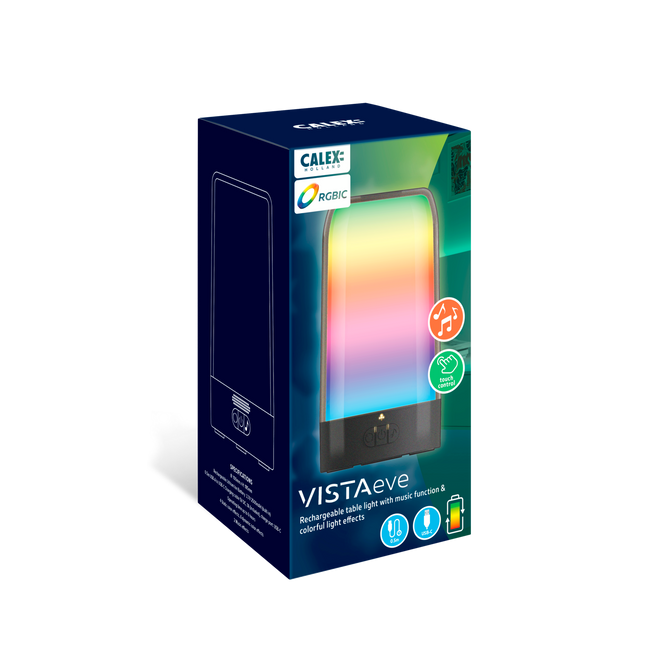 Calex Table Light - Battery - RGBIC