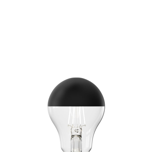 Calex Top Mirror Bulb - E27 - Filament - A60 - Black - 4W - Dimmable