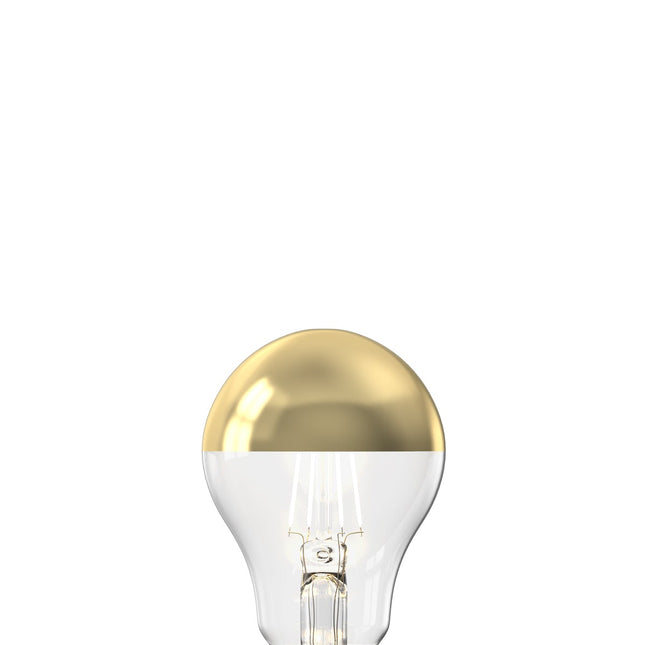 Calex Top Mirror Bulb - E27 - Filament - A60 - Gold - 4W - Dimmable