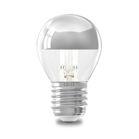 Calex Kopfspiegellampe - E27 - Filament - P45 - Chrom
