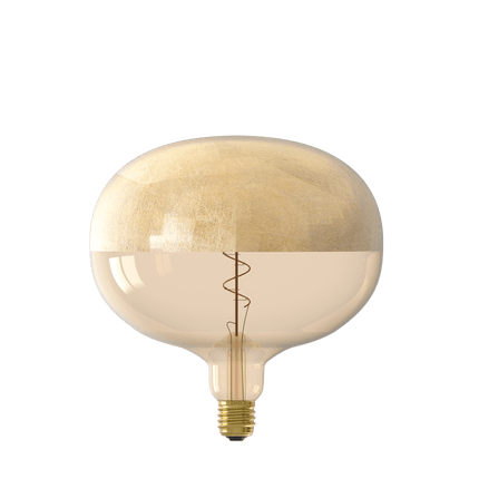 Calex Top mirror Bulb - E27 - Filament - Boden - Gold