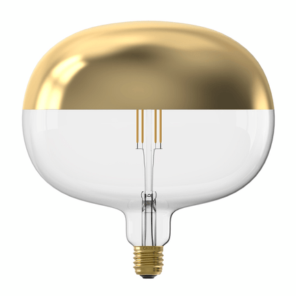 Calex Top mirror Bulb - E27 - Filament - Boden - Gold