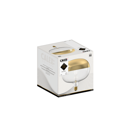 Calex Top mirror Bulb - E27 - Filament - Boden - Gold