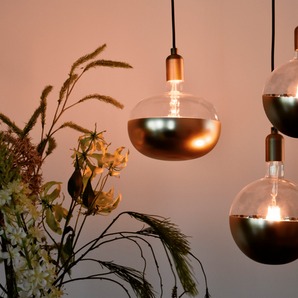 Calex Top mirror Bulb - E27 - Filament - Boden - Gold