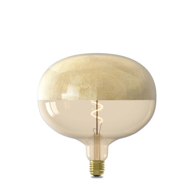 Calex Top mirror Bulb - E27 - Filament - Boden - Gold