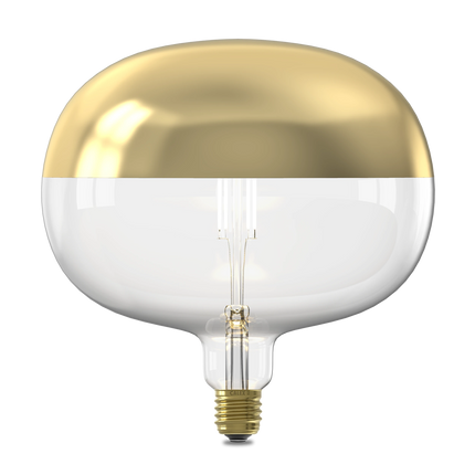 Calex Top mirror Bulb - E27 - Filament - Boden - Gold