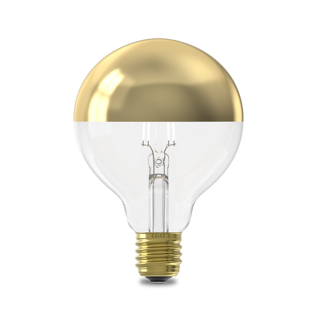 Calex Top mirror Bulb - E27 - Filament - G95 - Gold
