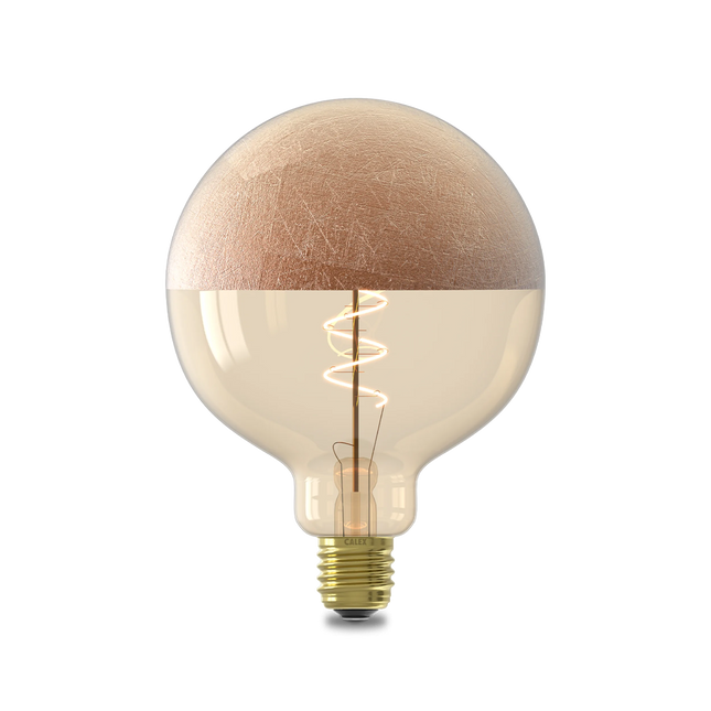 Calex Top mirror Bulb - E27 - G125 - Filament - G125 - Copper
