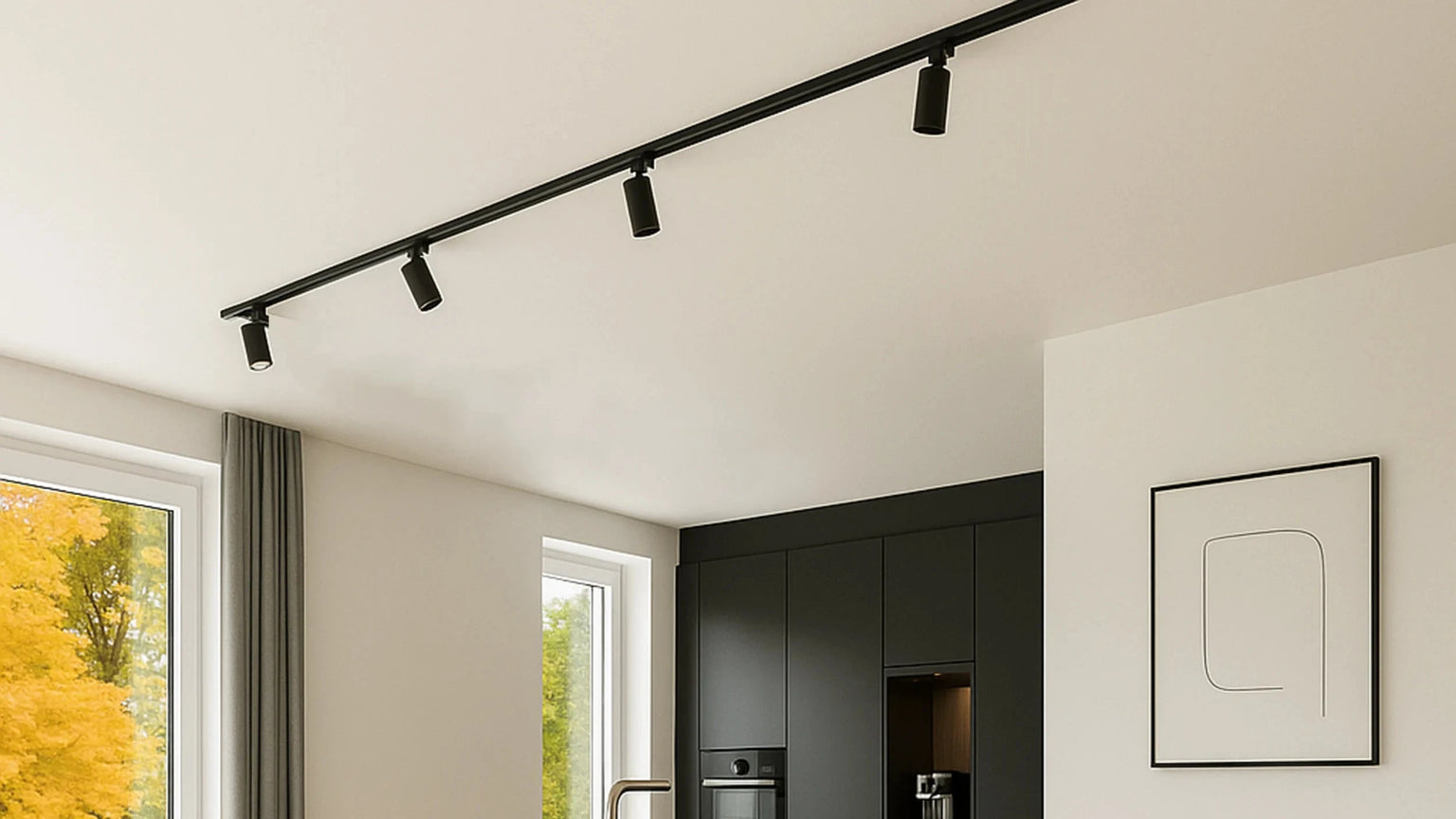 Calex Tracklight - 4x GU10 - 2M - Black