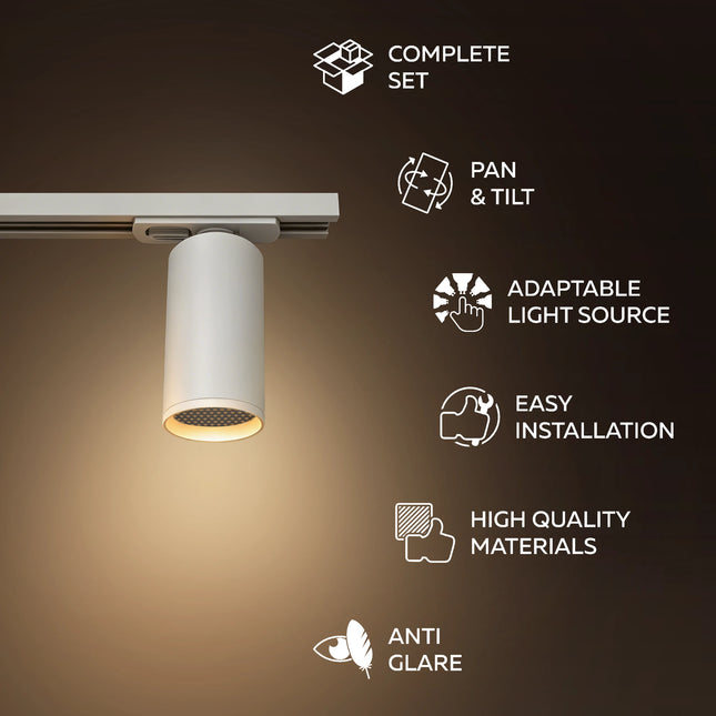 Calex Tracklight - 4x GU10 - 2M - White