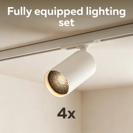 Calex Tracklight - 4x GU10 - 2M - White