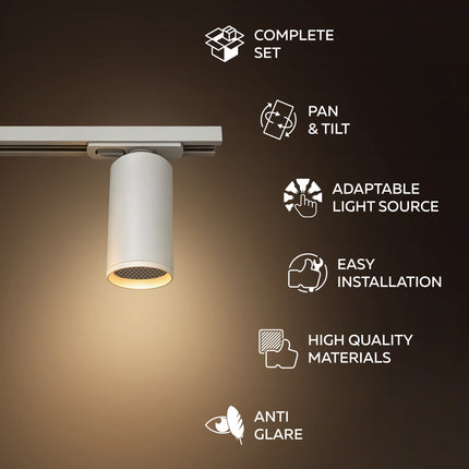 Calex Tracklight - 6x GU10 - 3M - White