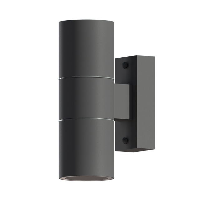 Calex Turin Wall Light - Up & Down - 2x GU10 - Anthracite
