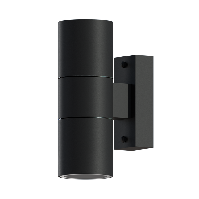 Calex Turin Wall Light - Up & Down - 2x GU10 - Black
