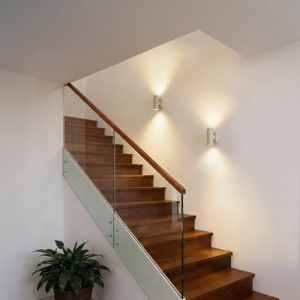Calex Turin Wall Light – Up & Down – 2× GU10 – Sand