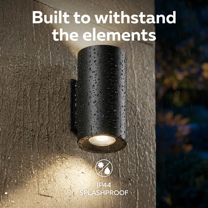 Calex Valmer 2-pack Wall Light - Up & Down – Black