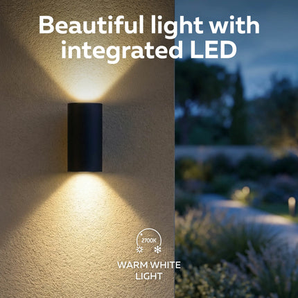 Calex Valmer 2-pack Wall Light - Up & Down – Black