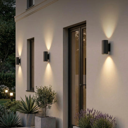 Calex Valmer 2-pack Wall Light - Up & Down – Black