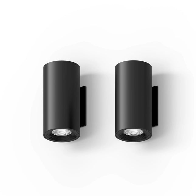 Calex Valmer 2-pack Wall Light - Up & Down – Black