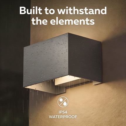 Calex Venice LED Wall Light - Up & Down - Anthracite