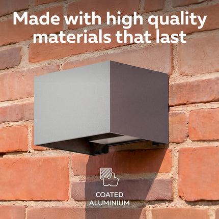 Calex Venice LED Wall Light - Up & Down - Anthracite