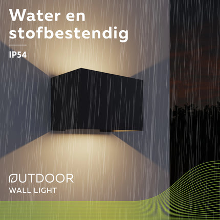 Calex Venice LED Wall Light - Up & Down - Anthracite