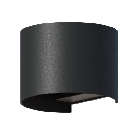 Calex Verona LED Wall Light Oval - Up & Down - Black