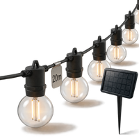 Calex Vista Solar String Lights - 20M - Zwart