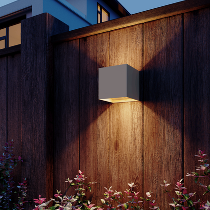 Calex Volterra Rechargeable Wall Light - Up & Down - Sand