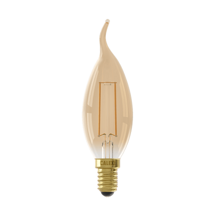 Calex Warm Filament LED Lamp - E14 - BXS35 - Gold
