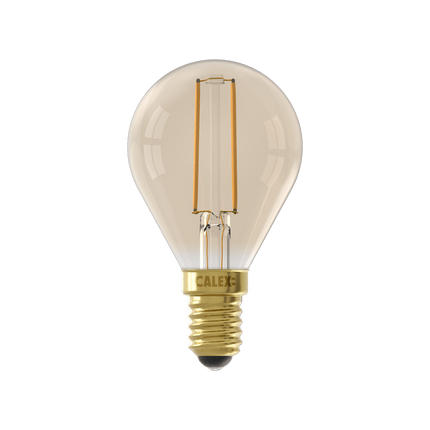 Calex Warm Filament LED Lamp - E14 - P45 - Gold