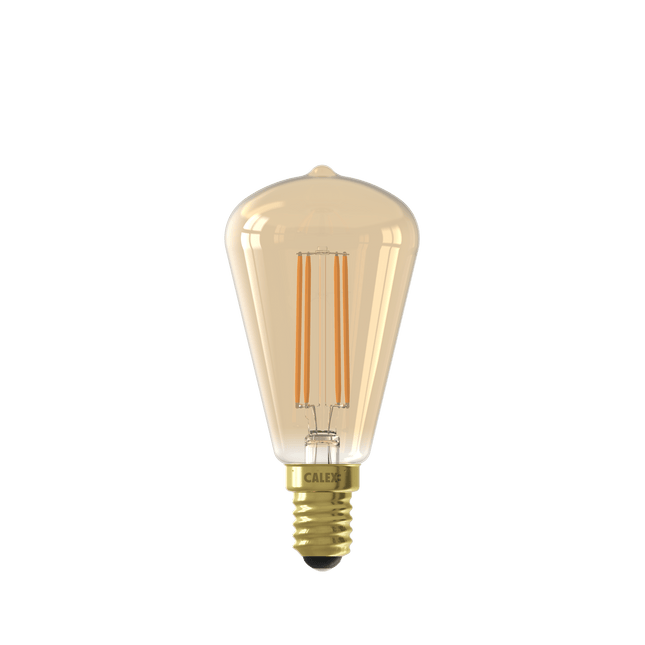 Calex Warm Filament LED Lamp - E14 - ST48 - Gold