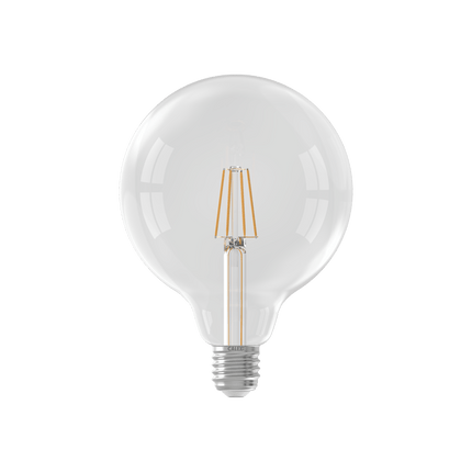 Calex Warm Filament LED Lamp - E27 - G125 - Clear - 4.5W - Dimmable