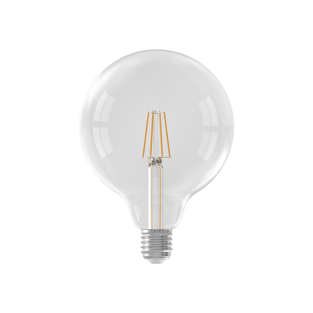 Calex Warm Filament LED Lamp - E27 - G125 - Clear - 4.5W - Dimmable